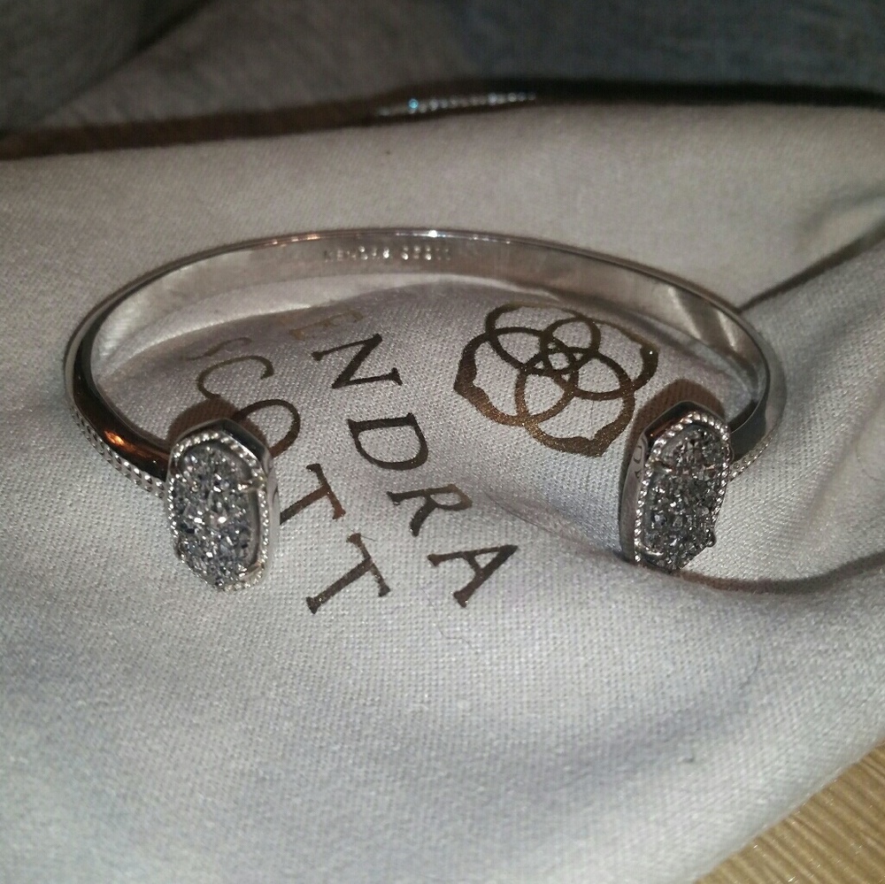 Kendra Scott Silver 'Elton' Silver/Platinum Drusy